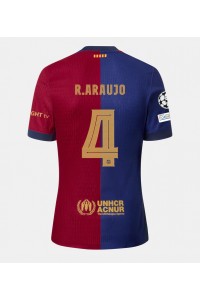 Barcelona Ronald Araujo #4 Jalkapallovaatteet Kotipaita 2024-25 Lyhythihainen